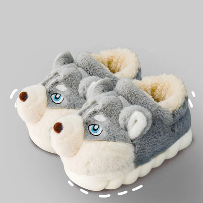 Cozy Husky Slippers 🐺