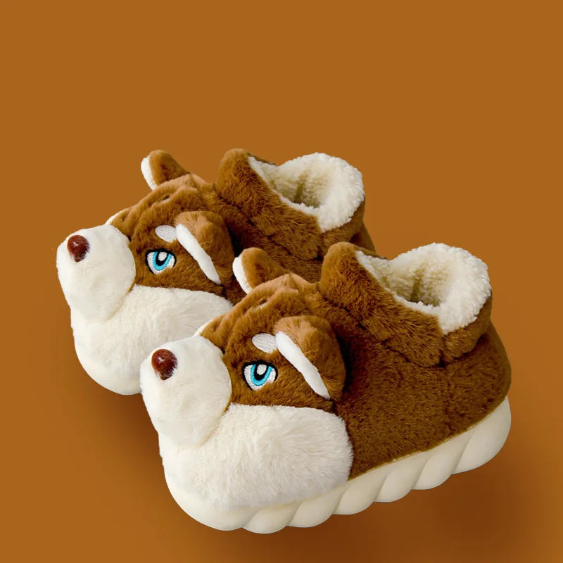 Cozy Husky Slippers 🐺