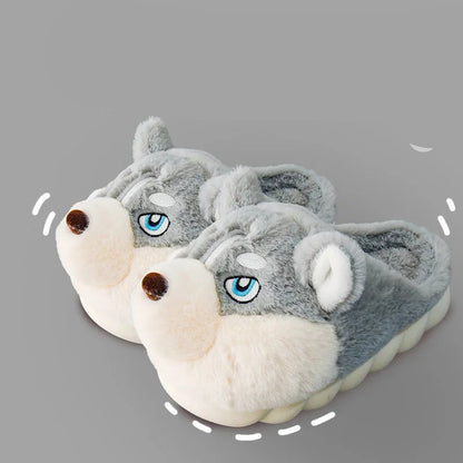 Cozy Husky Slippers 🐺