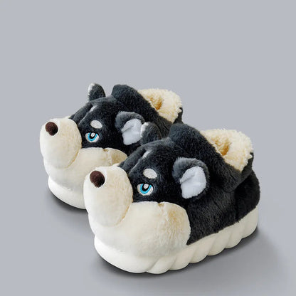 Cozy Husky Slippers 🐺